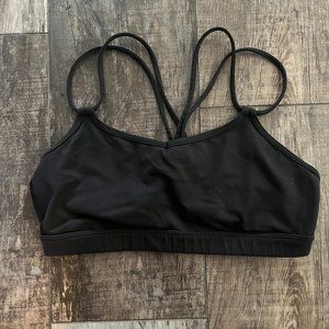 Lululemon Black Strappy Yoga Bra Sz 6 Unique Style